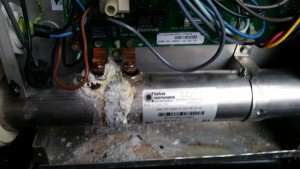 Spa verwarmingselement lekt